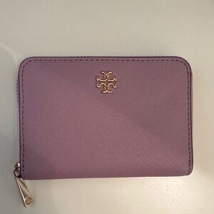 Tory Burch Lavender Zip Wallet